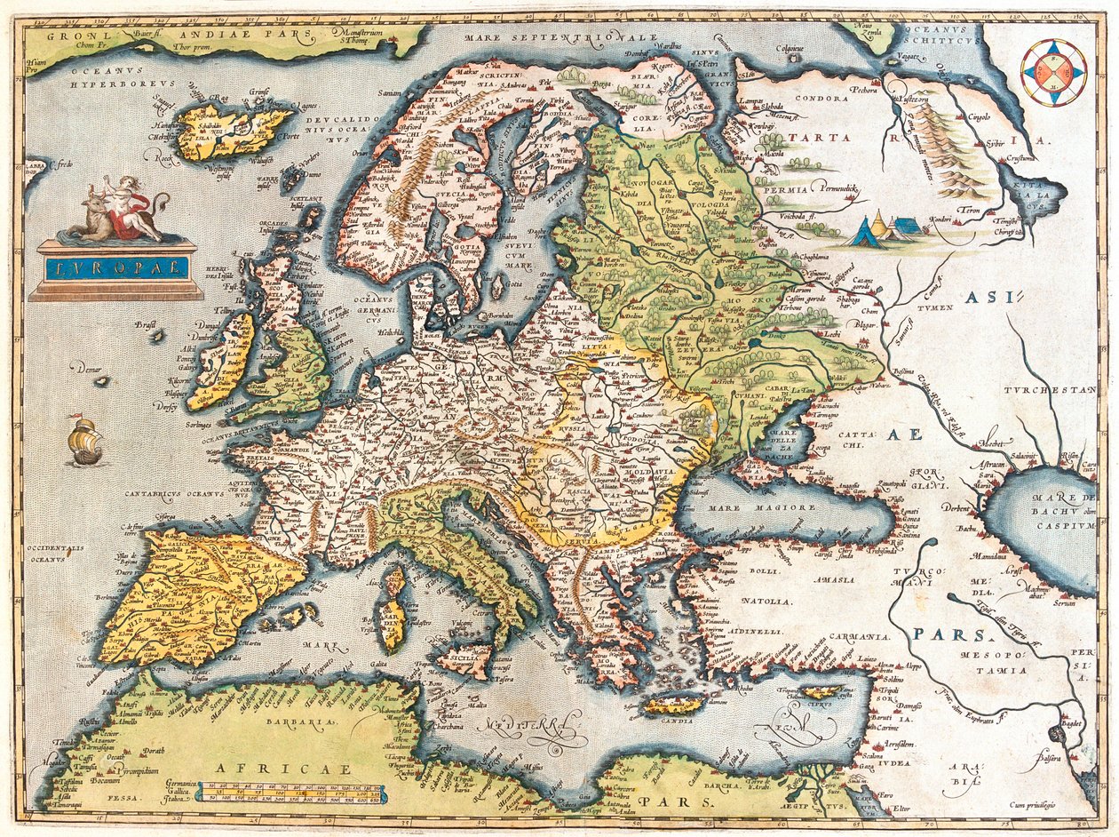 Europa autorstwa Abraham Ortelius
