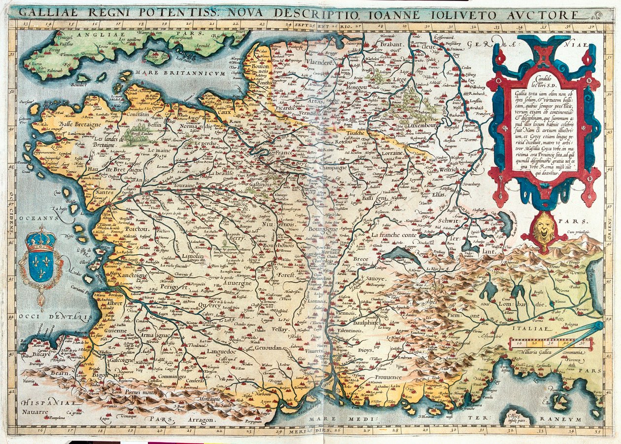 Francja autorstwa Abraham Ortelius