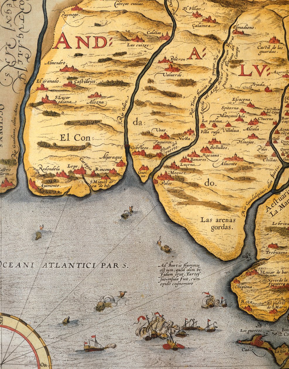 Port Palos, Abraham Ortelius (1528-1598), płyta autorstwa Abraham Ortelius