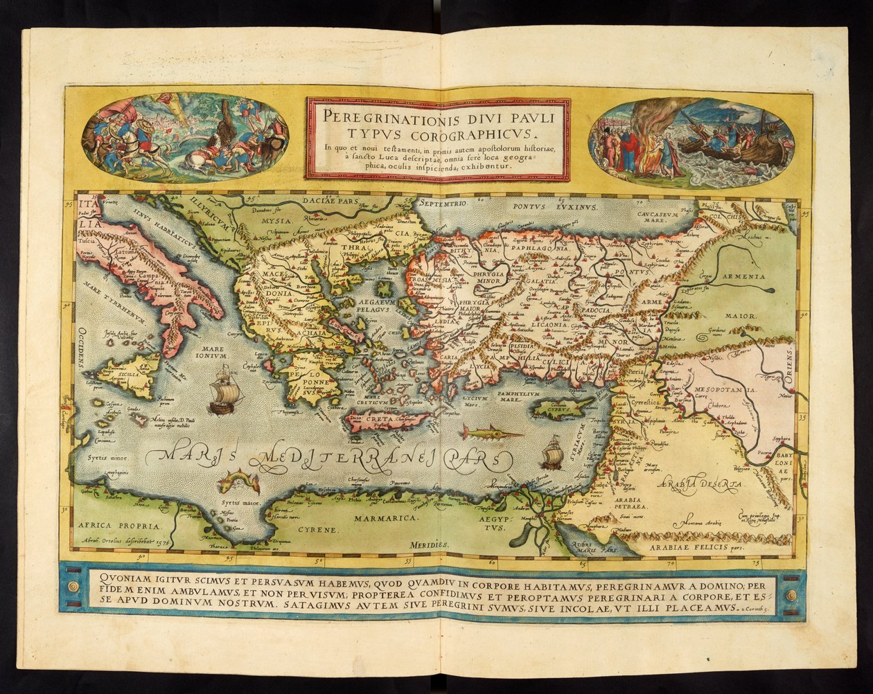 Mapa Imperium Rzymskiego, Theatrvm Orbis Terrarvm, Abraham Ortelius, Antwerpia autorstwa Abraham Ortelius
