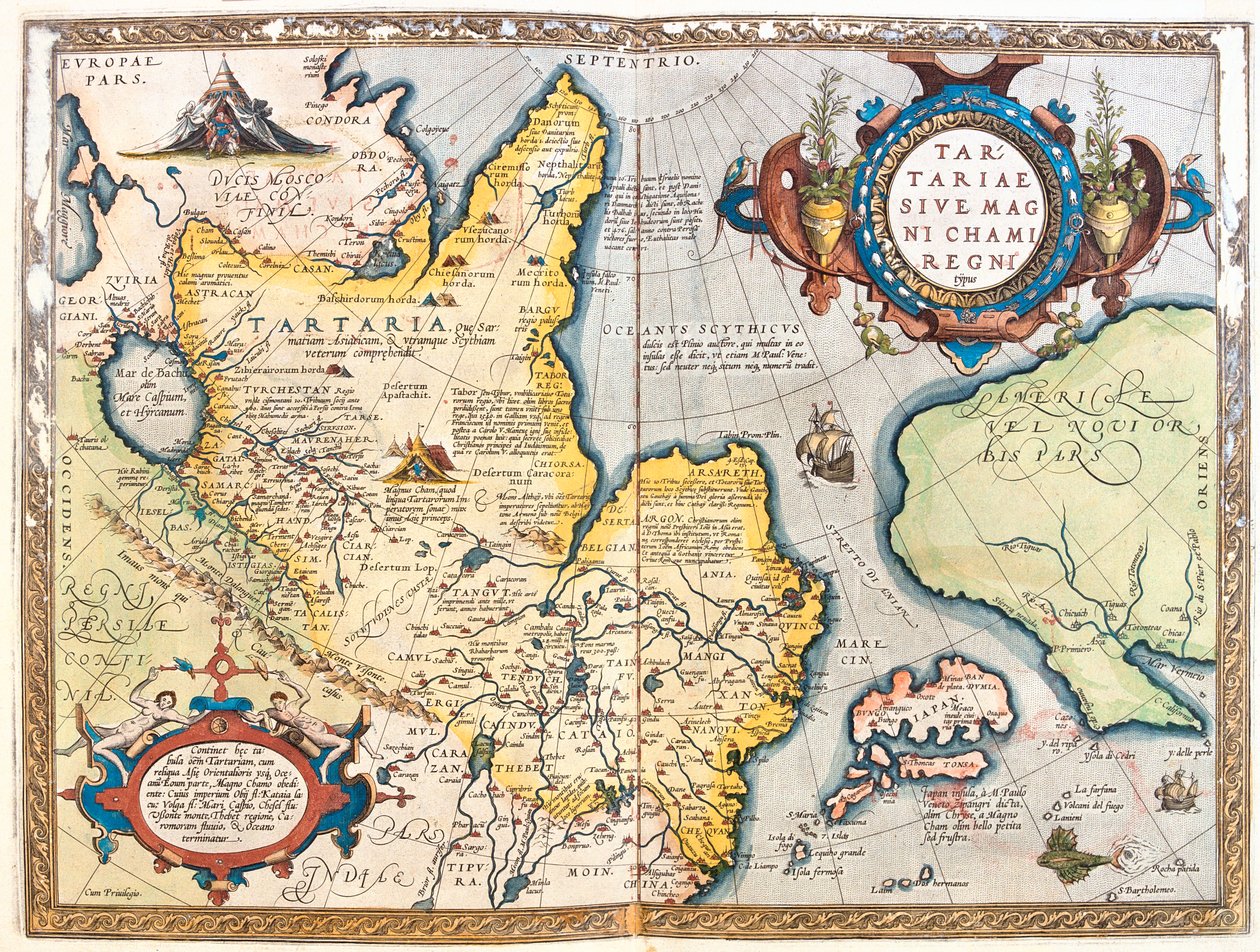 Północno-wschodnia Rosja autorstwa Abraham Ortelius