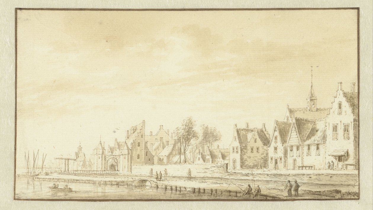 Widok na Montfoort autorstwa Abraham Rademaker