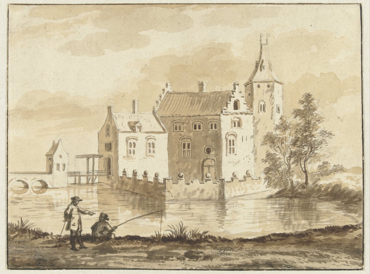 Dom Munniekenhof w pobliżu wsi Grijpskerk w Walcheren autorstwa Abraham Rademaker