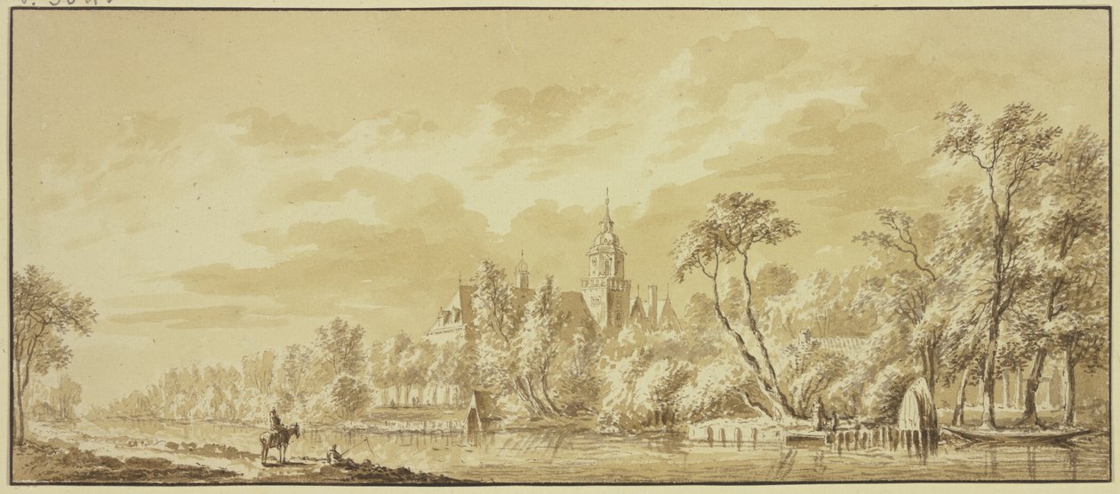 Zamek Nijenrode nad Vecht autorstwa Abraham Rademaker
