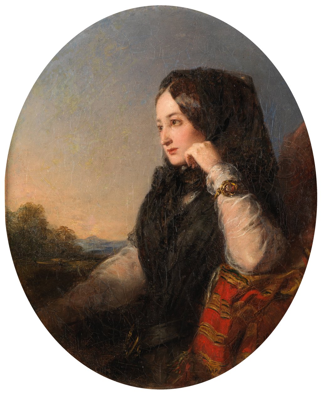 La Tristesse (olej na płótnie) autorstwa Abraham Solomon
