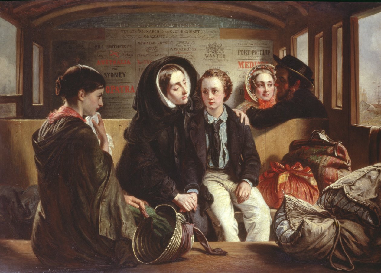 Druga klasa - Rozstanie, ok. 1855 autorstwa Abraham Solomon