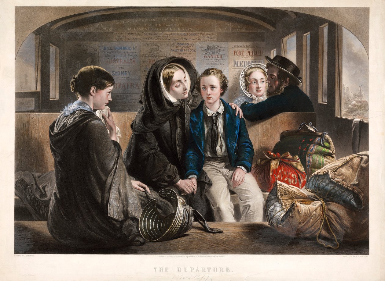 Wyjazd drugiej klasy, wyd. 1857. autorstwa Abraham Solomon