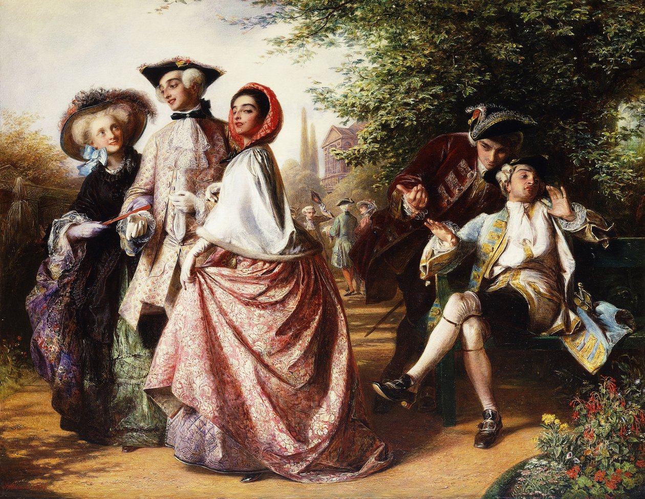 Lis i winogrona, 1858 autorstwa Abraham Solomon