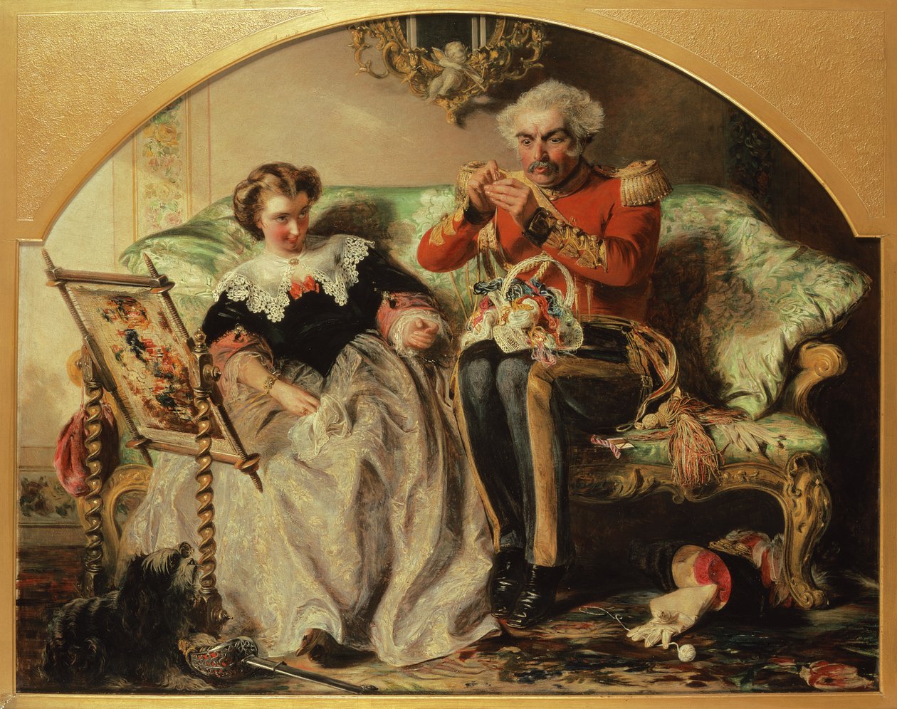 Zakochany lew autorstwa Abraham Solomon