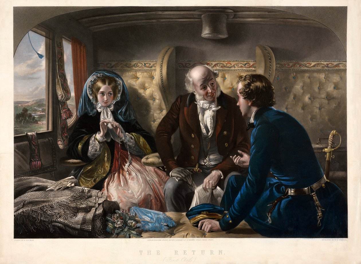 Powrót pierwszej klasy, wyd. 1857. autorstwa Abraham Solomon