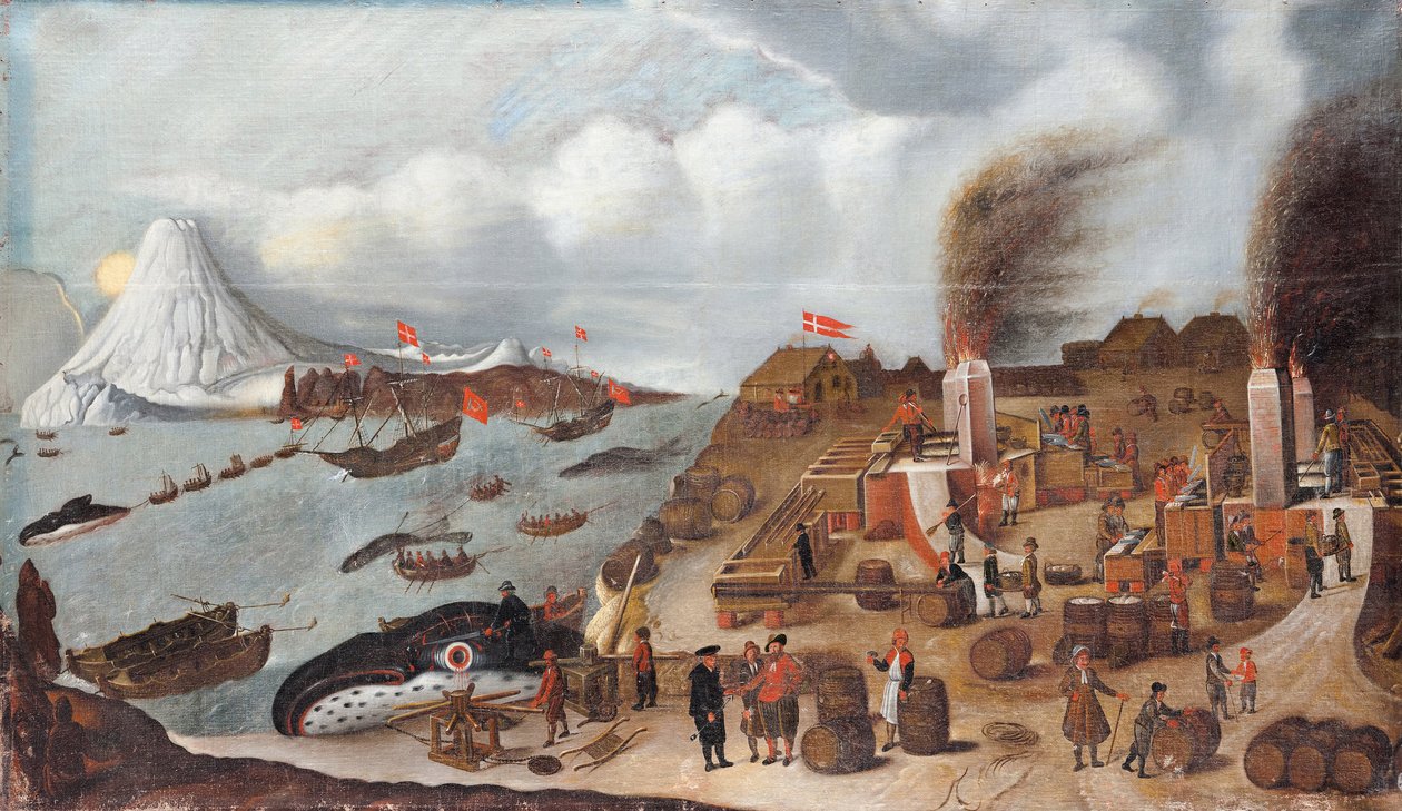 Duńska Stacja Wielorybnicza, 1634 autorstwa Abraham Speeck