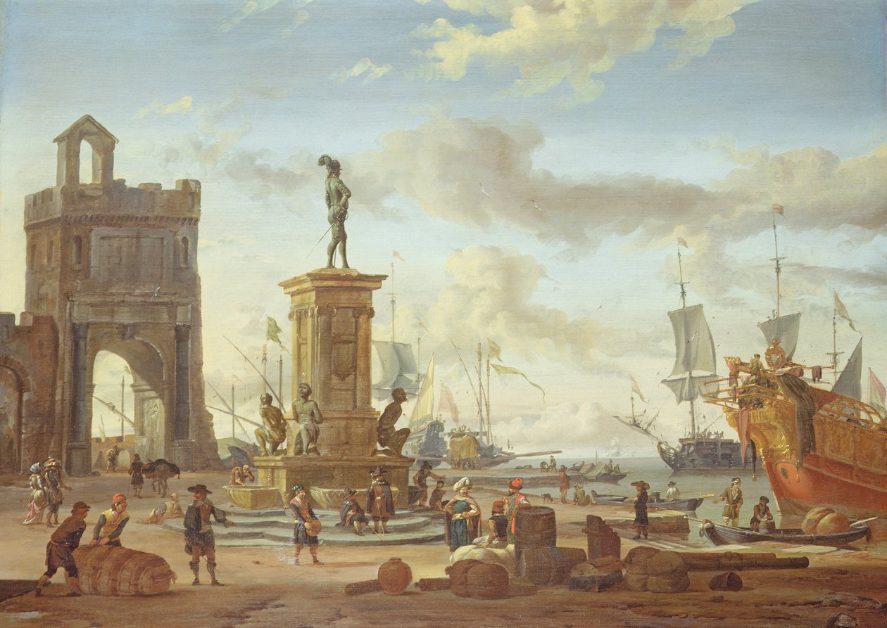 Port w Livorno autorstwa Abraham Storck