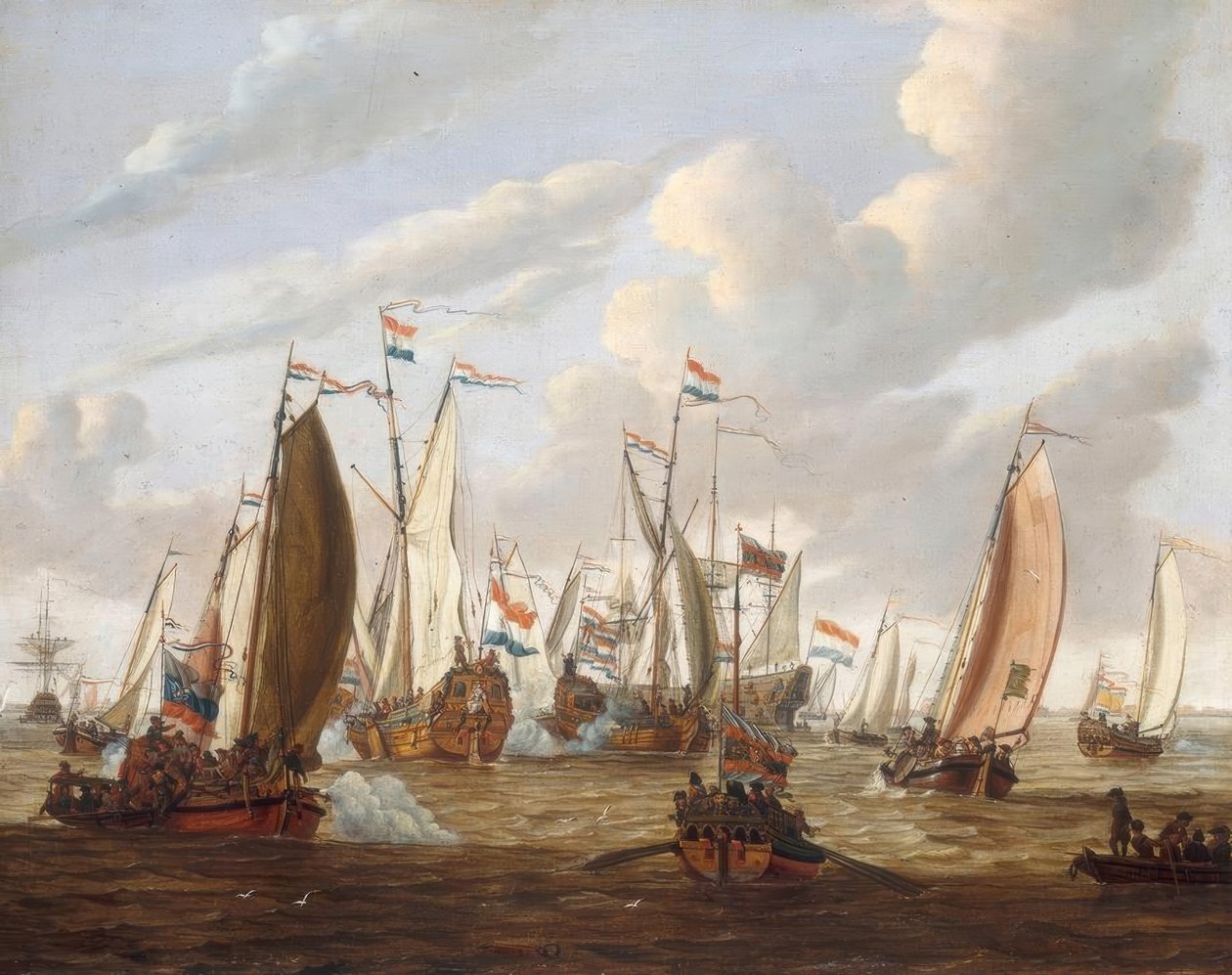 Piotr Wielki pochodzi z Holenderskiej Kompanii Wschodnioindyjskiej autorstwa Abraham Storck