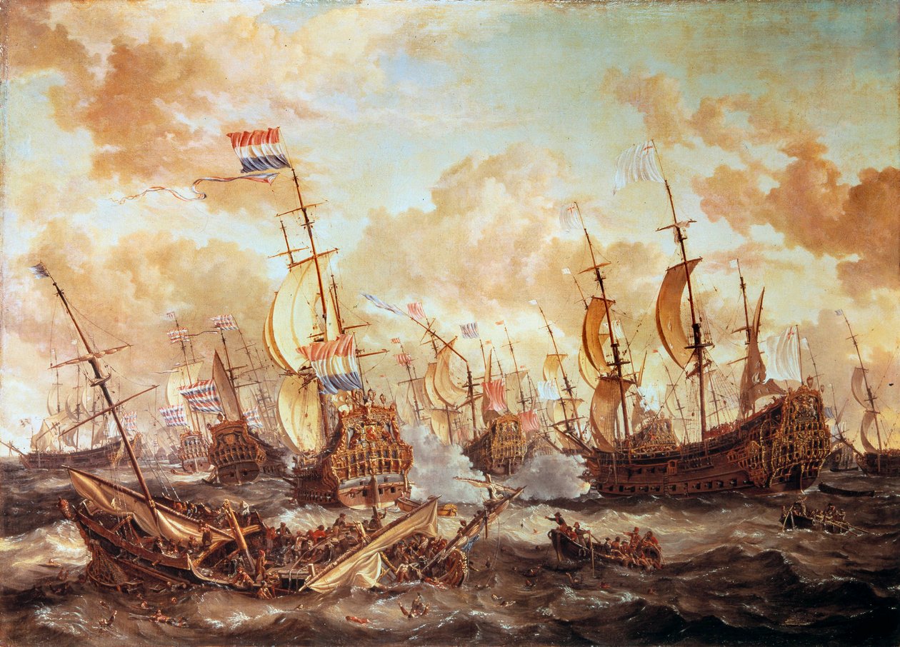 Bitwa czterodniowa autorstwa Abraham Storck