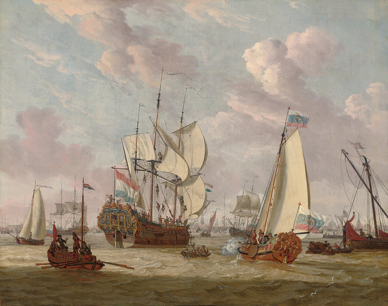 Wizyta Piotra Wielkiego w Amsterdamie, sierpień-wrzesień 1697 r. autorstwa Abraham Storck