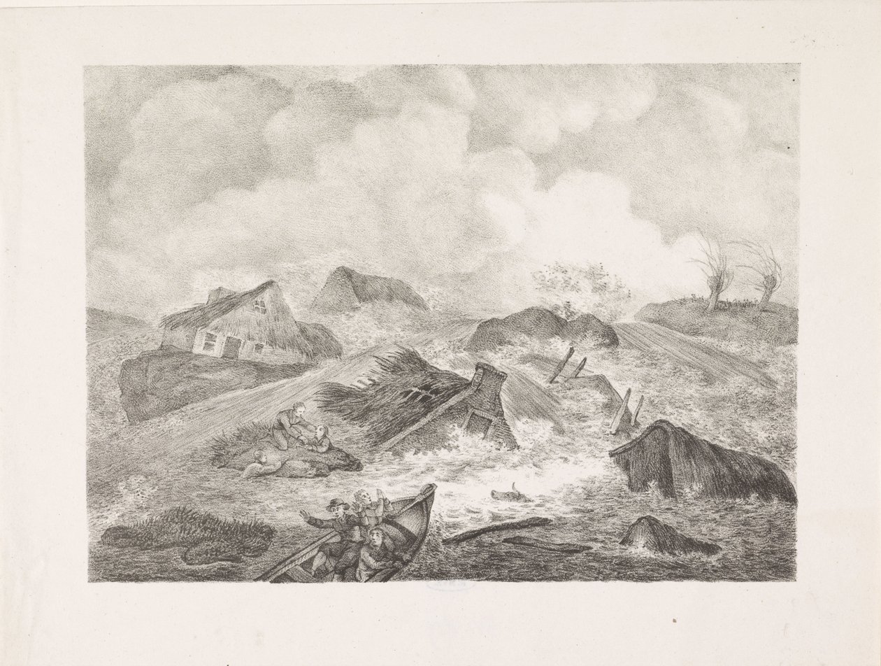 Przełom w Kamperdijk, 1825 autorstwa Abraham Vinkeles
