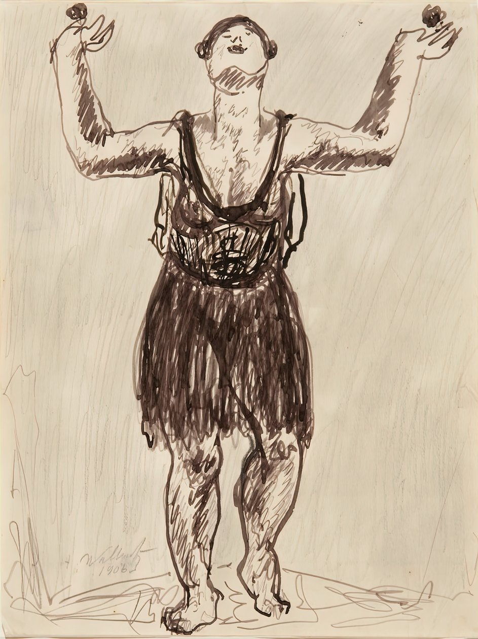 Isadora, 1906. autorstwa Abraham Walkowitz