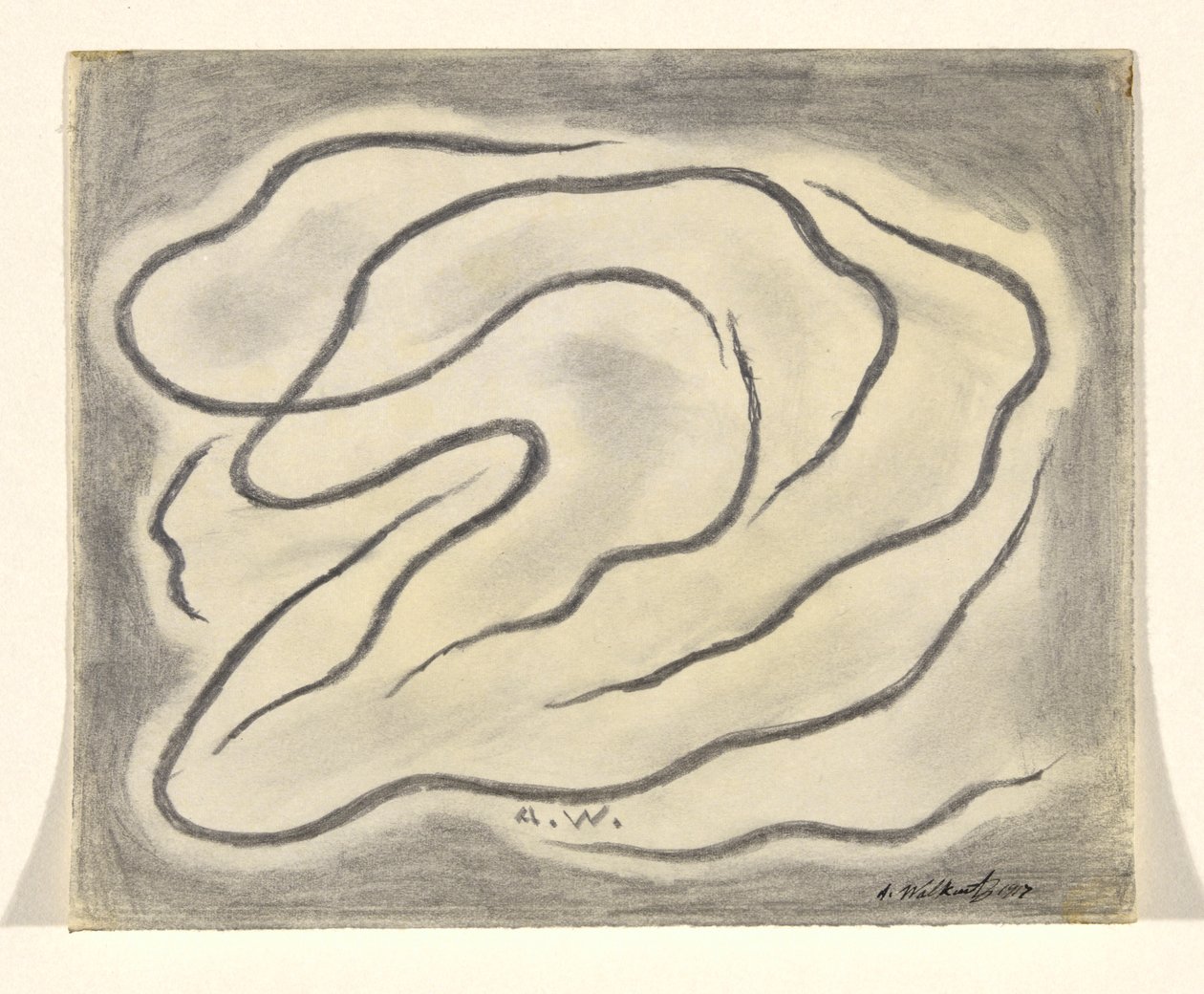 Linie rytmiczne: abstrakcja autorstwa Abraham Walkowitz