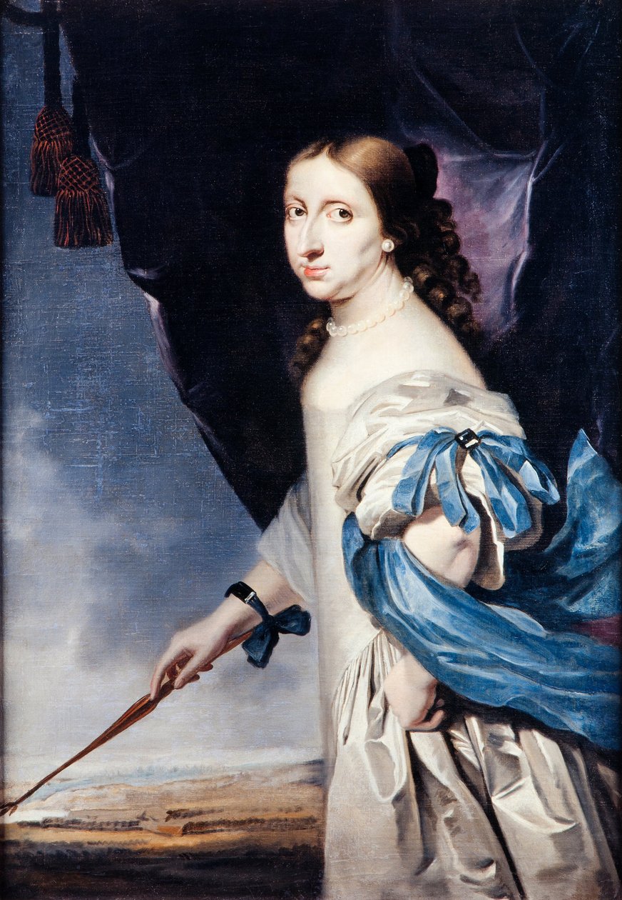 Portret królowej Krystyny Szwecji 1626-1689, 1661 autorstwa Abraham Wuchters