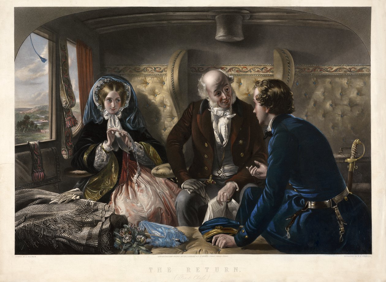 Powrót (pierwsza klasa), wyd. 1857 autorstwa Abraham after Solomon