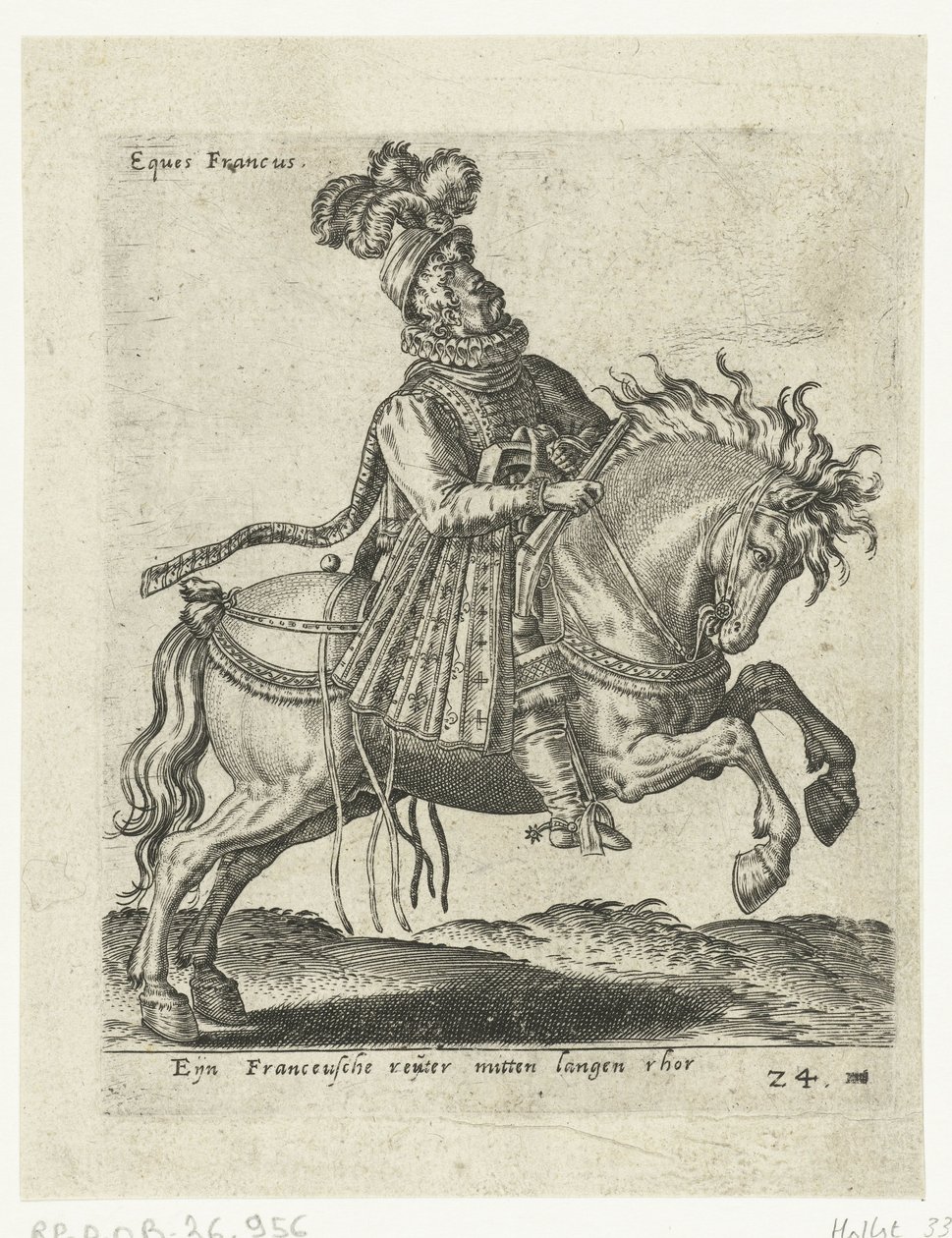 Francuski jeździec z bronią autorstwa Abraham de Bruyn (attributed to)