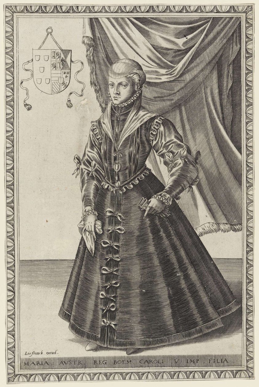 Abraham de Bruyn - Maria Austriaczka, córka Karola V autorstwa Abraham de Bruyn