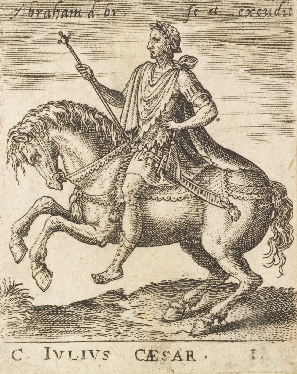 C. Juliusz Cezar z Dwunastu Cezarów na Konnym, c1565-1587. autorstwa Abraham de Bruyn