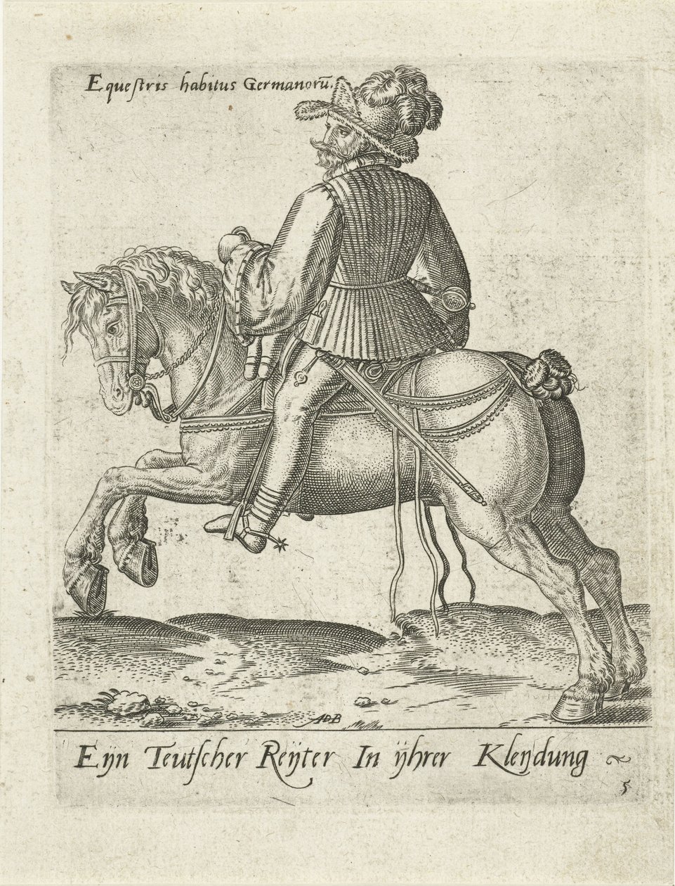 niemiecki jeździec autorstwa Abraham de Bruyn
