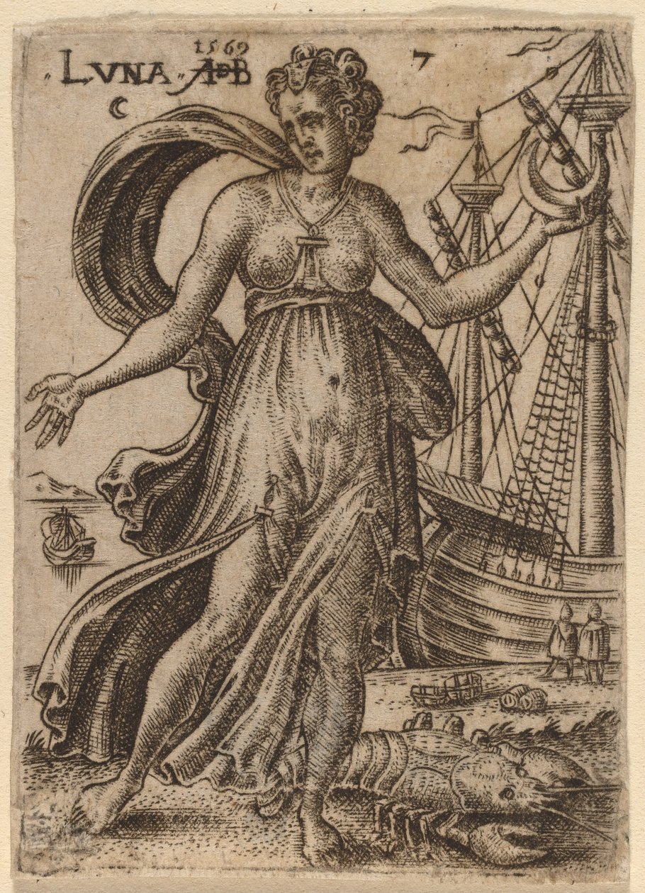 Księżyc autorstwa Abraham de Bruyn