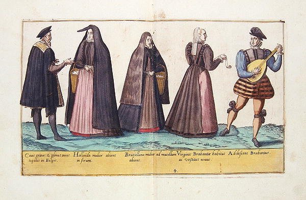 Stroje z XVI wieku z „Omnium Poene Gentium Imagines”, wydanej w Kolonii autorstwa Abraham de Bruyn