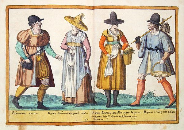 Stroje z XVI wieku z „Omnium Poene Gentium Imagines”, wydanej w Kolonii autorstwa Abraham de Bruyn