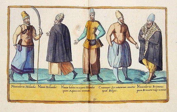 Stroje z XVI wieku z „Omnium Poene Gentium Imagines”, wydanej w Kolonii autorstwa Abraham de Bruyn