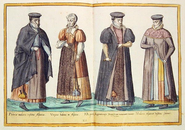 Stroje z XVI wieku z „Omnium Poene Gentium Imagines”, wydanej w Kolonii autorstwa Abraham de Bruyn