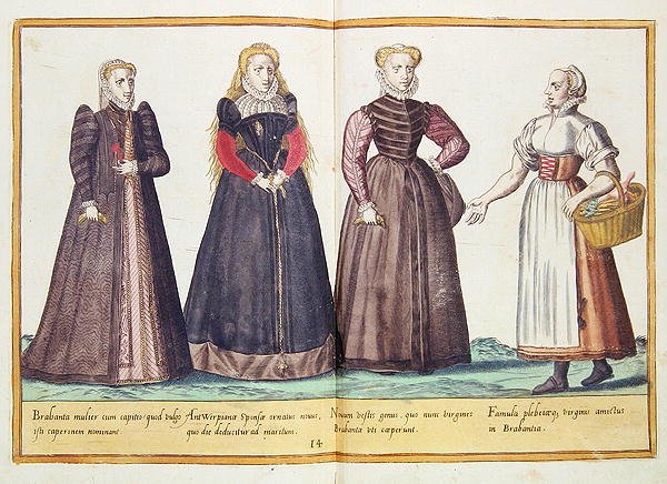Stroje z XVI wieku z „Omnium Poene Gentium Imagines”, wydanej w Kolonii autorstwa Abraham de Bruyn