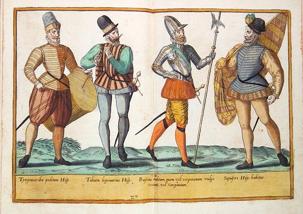 Stroje z XVI wieku z „Omnium Poene Gentium Imagines”, wydanej w Kolonii autorstwa Abraham de Bruyn
