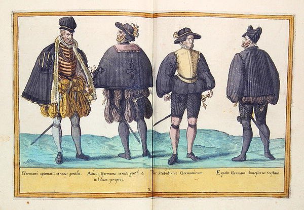 Stroje z XVI wieku z „Omnium Poene Gentium Imagines”, wydanej w Kolonii autorstwa Abraham de Bruyn