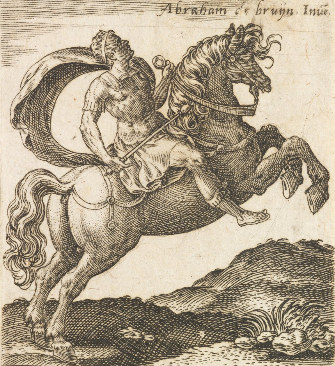Tytusa Wespazjana z Dwunastu Cezarów na koniu, ok. godz. 1565-1587, ca. 1565-1587. autorstwa Abraham de Bruyn