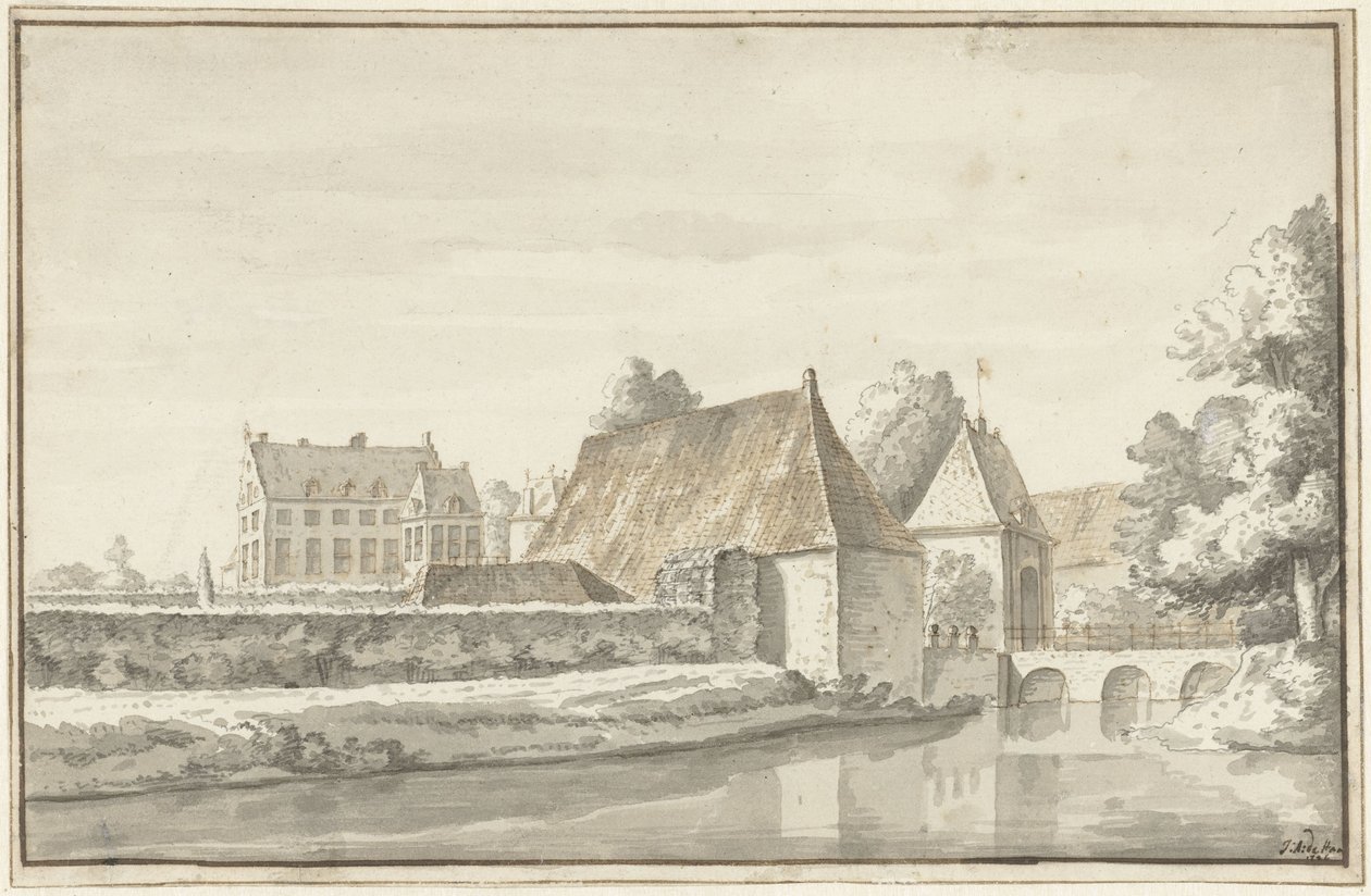 Dom w Dort, niedaleko Gorssel autorstwa Abraham de Haen (II)