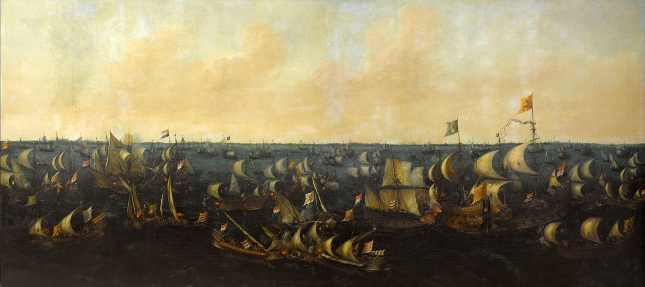 Bitwa pod Zuider Zee, 6 października 1573 autorstwa Abraham de Verwer