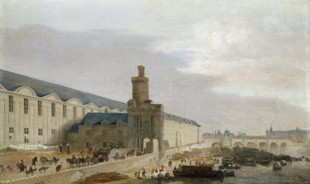 Wielka Galeria w Luwrze, ok. godz. 1640. autorstwa Abraham de Verwer