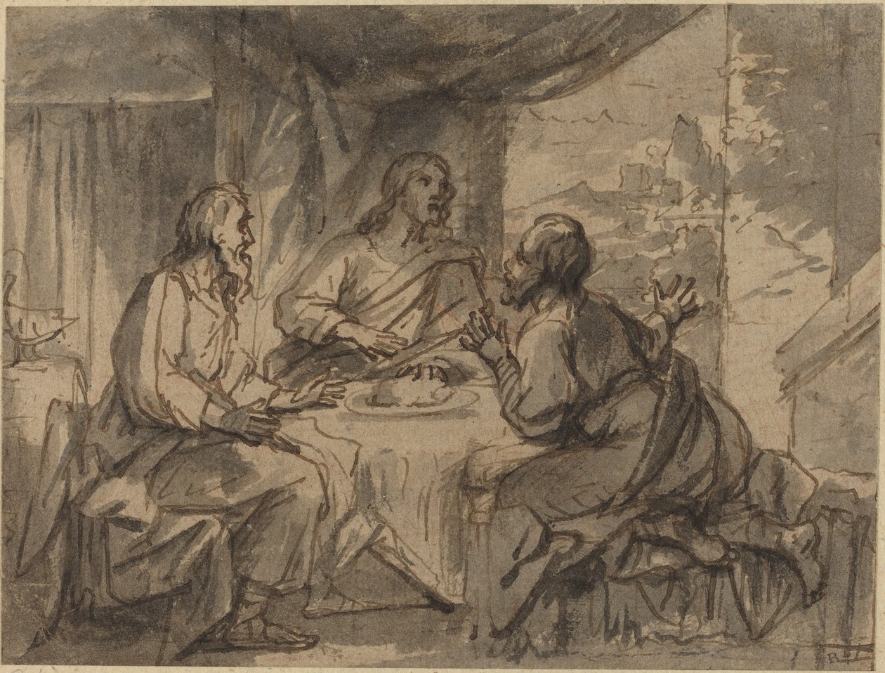 Kolacja w Emaus autorstwa Abraham van Diepenbeeck