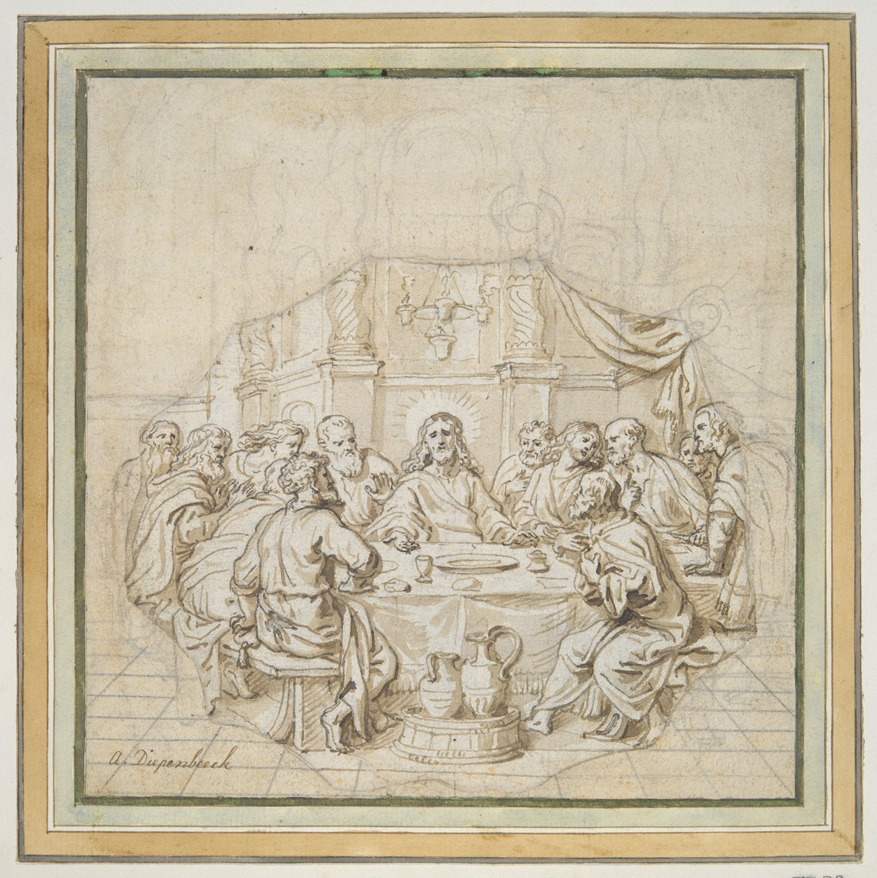 Ostatnia Wieczerza autorstwa Abraham van Diepenbeeck