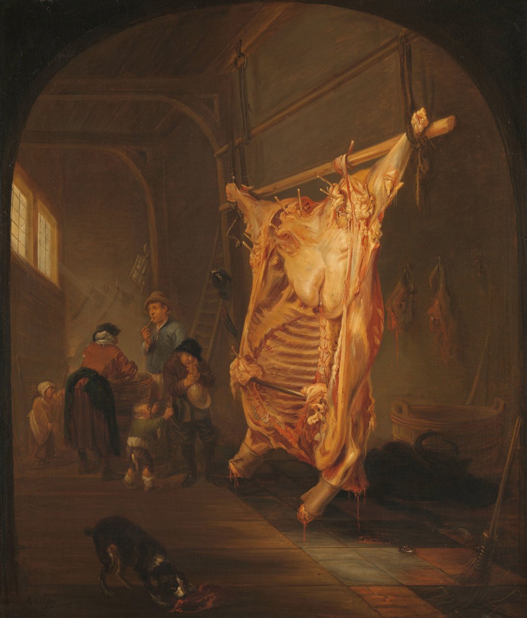 Zabity Wół autorstwa Abraham van den Hecken