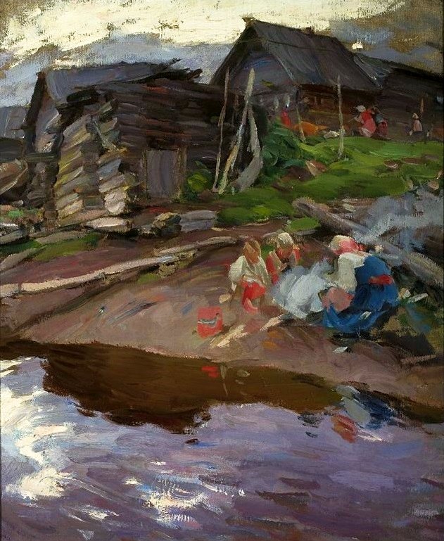 Wieczorem. autorstwa Abram Efimovich Arkhipov