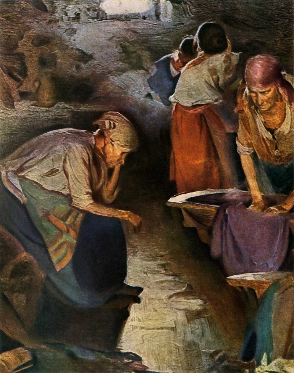 „Praczki”, 1901, 1965. autorstwa Abram Arkhipov