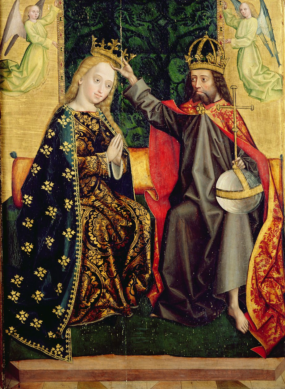 Dziewica na tronie, z ołtarza kopuły, 1499 (tempera na panelu) autorstwa Absolon Stumme