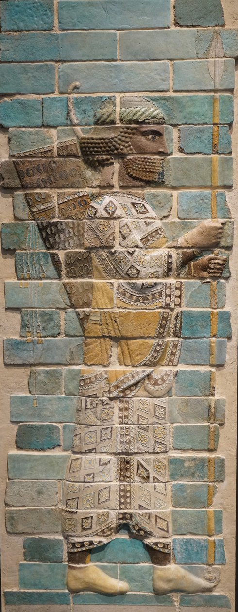 Perski łucznik Imperium Achemenidów, 510 p.n.e. (cegła glazurowana) autorstwa Achaemenid