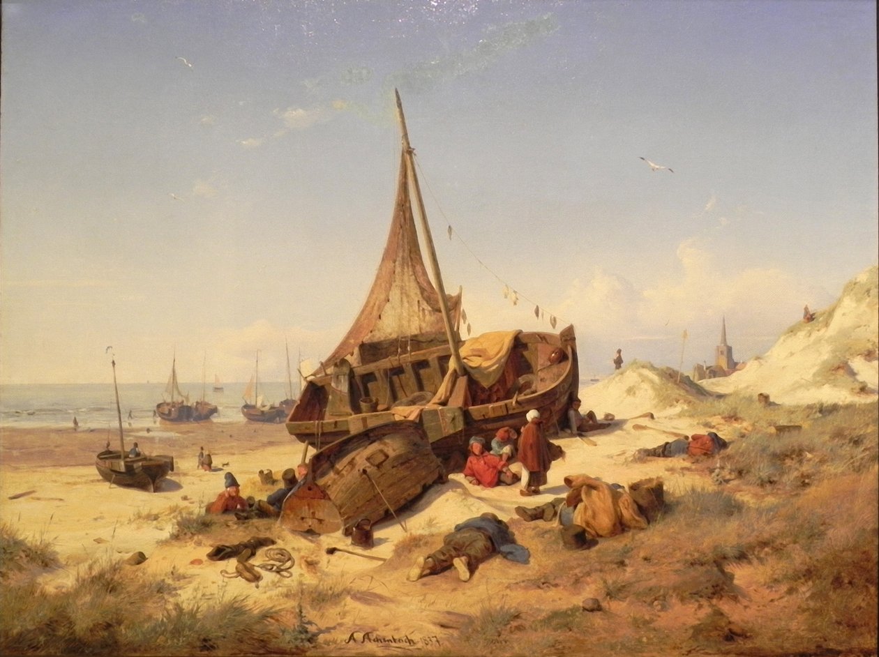 On miał autorstwa Andreas Achenbach