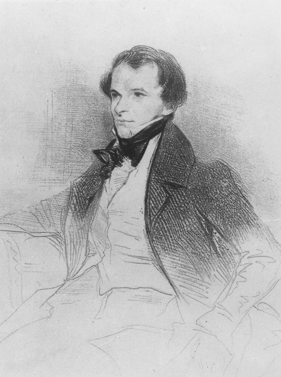 Prosper Mérimée, 1829 autorstwa Achille Devéria