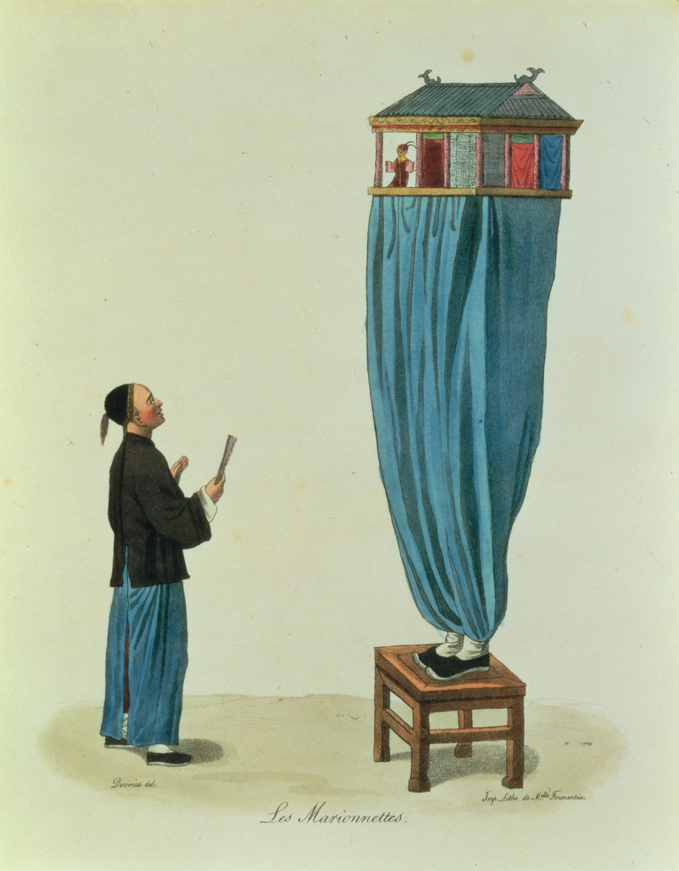 Kukiełki, grawerowane przez Mlle. Formentin, wyd. 1824-27 (po 89861) autorstwa Achille Devéria